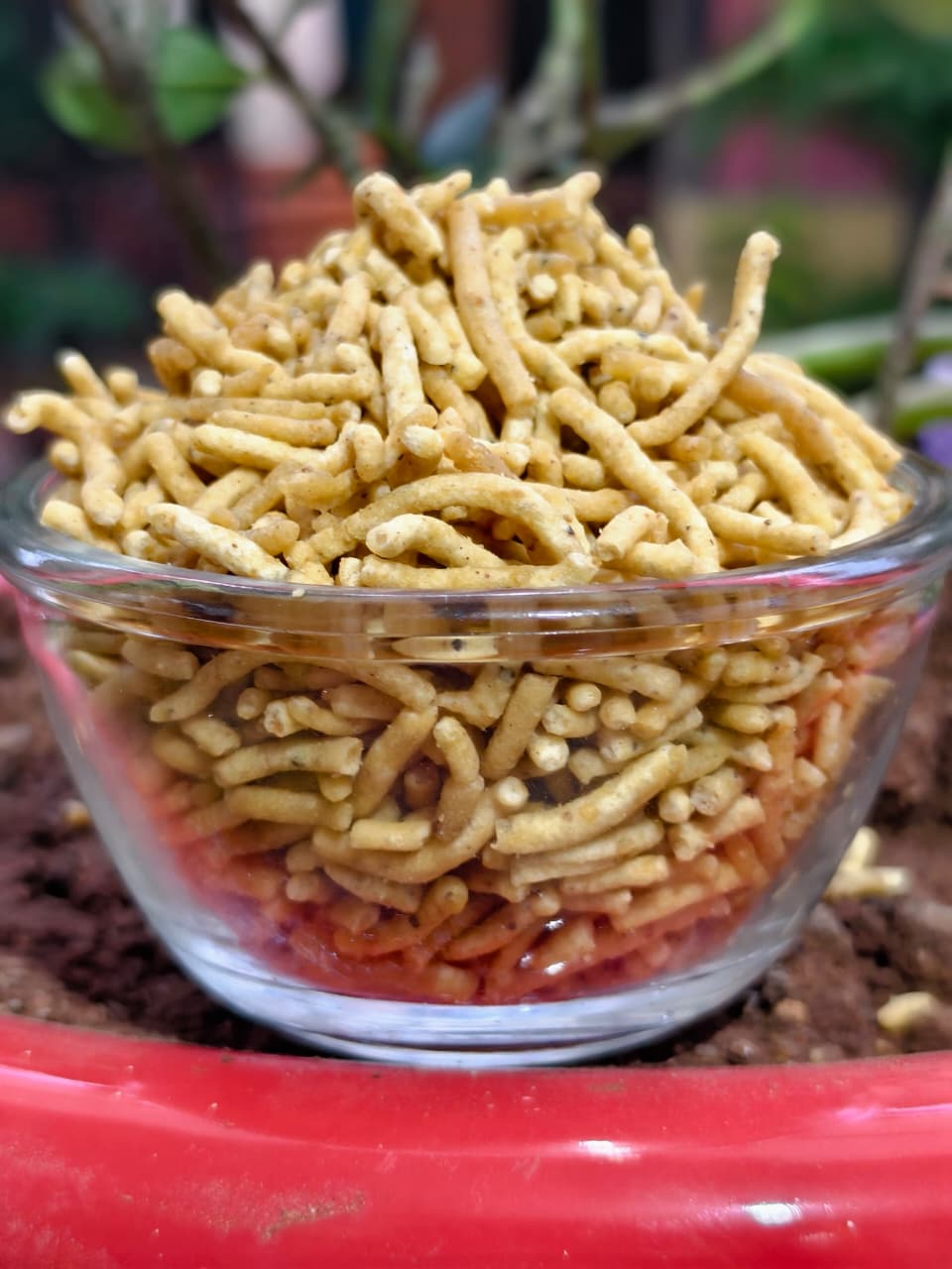 Barik sev - specially made for Poha and other garnishing purpose.