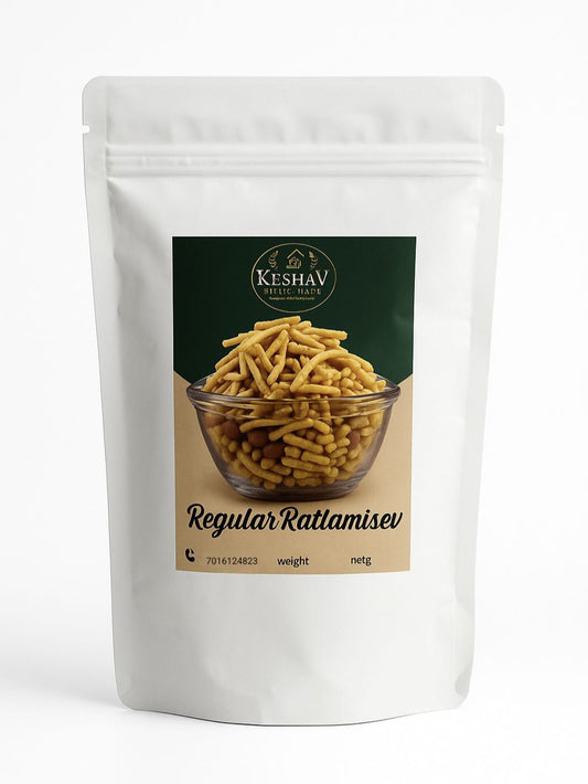 Regular Ratlami Sev (With Spices and Hing) - Indian Snacks