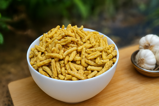 Garlic Sev Moti (Handmade Traditional Spicy Authentic Ratlami Snacks)