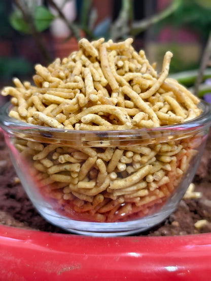 Barik sev - specially made for Poha and other garnishing purpose.