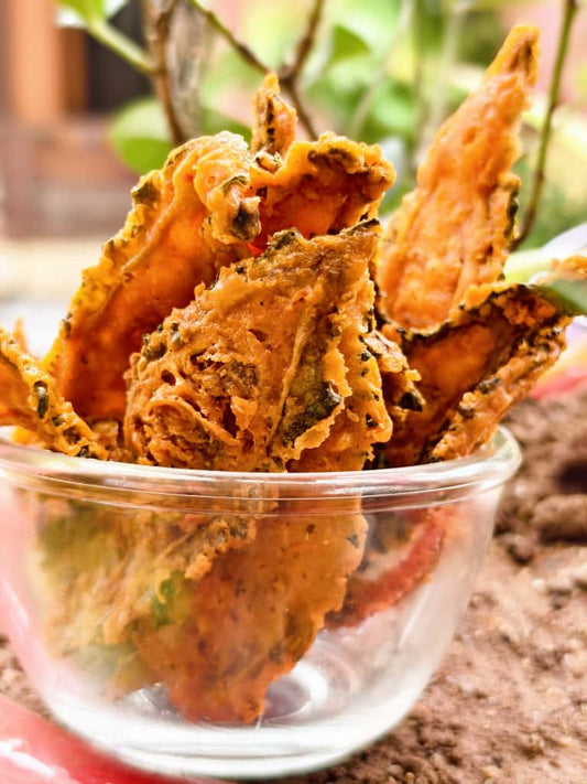 Karela wafers - Crispy Karela wafers with healthy option !