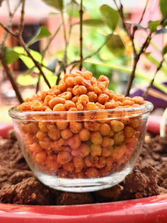 Tikhi boondi - Made with besan - crunchy and spicy with hing