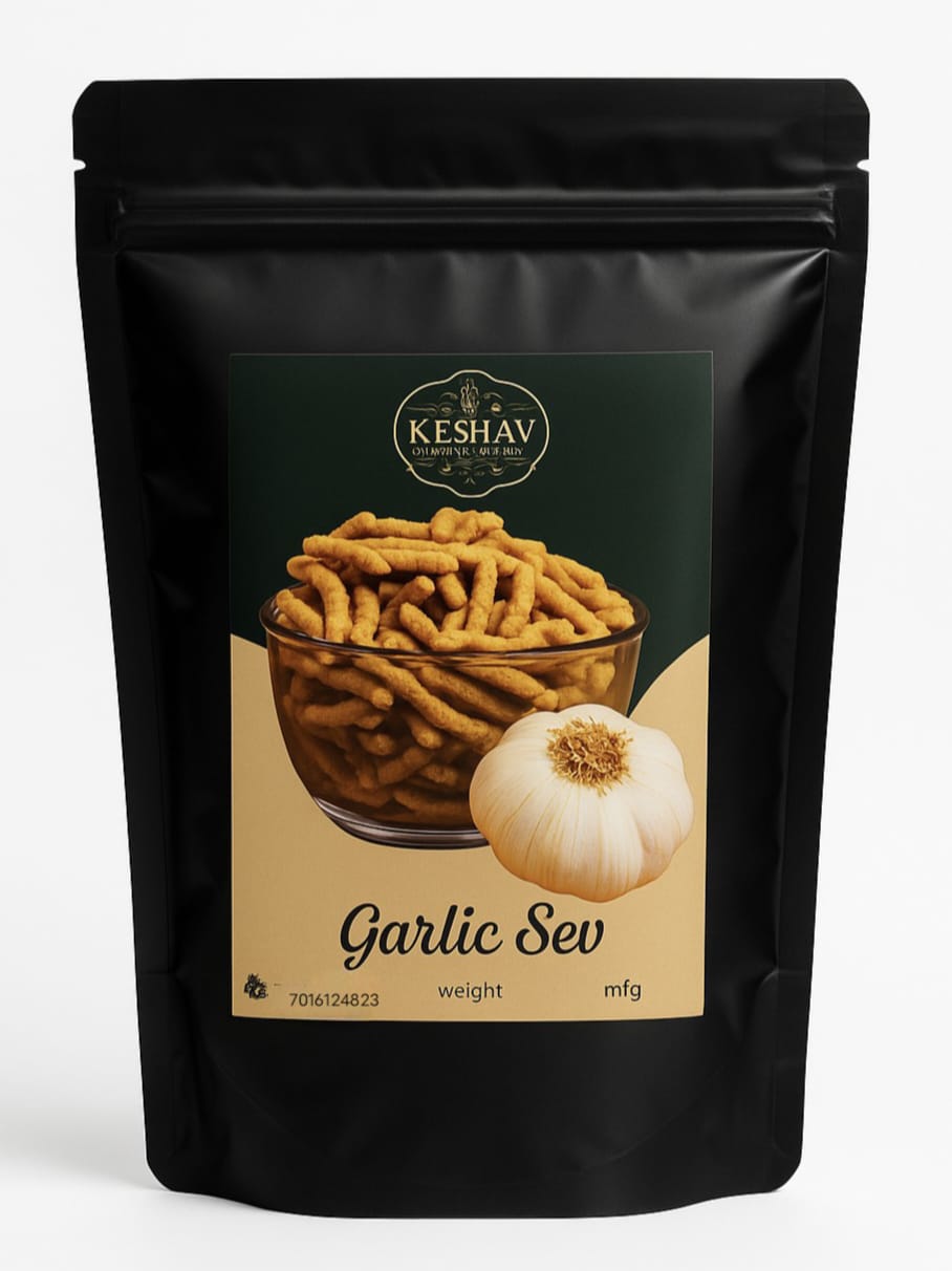 Garlic Sev Moti (Handmade Traditional Spicy Authentic Ratlami Snacks)