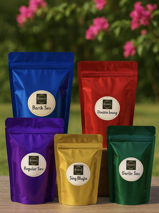 Festive Favorites Combo: New Keshav Ratlami Namkeen's Top 5 Diwali Snacks (170gm Each)